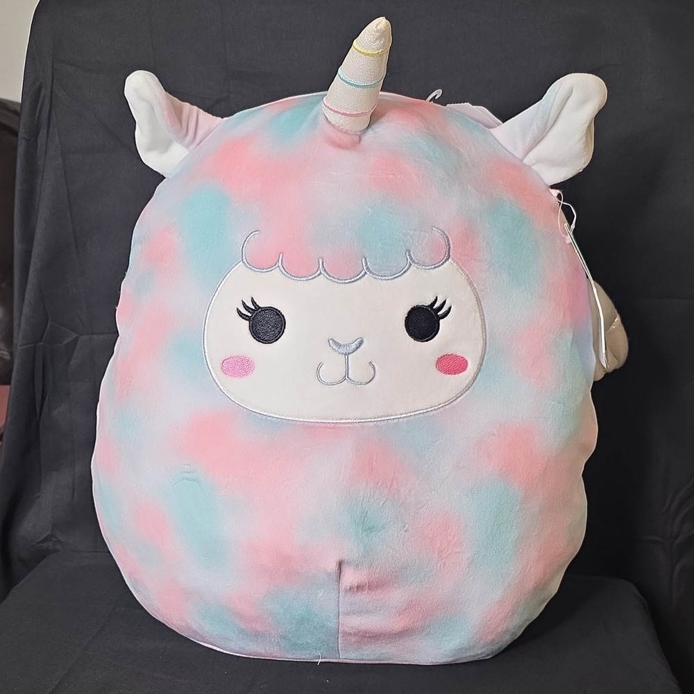 Squishmallows Winona Unicorn Plush Pastel Pink Blue White 2021 - Still has Tags